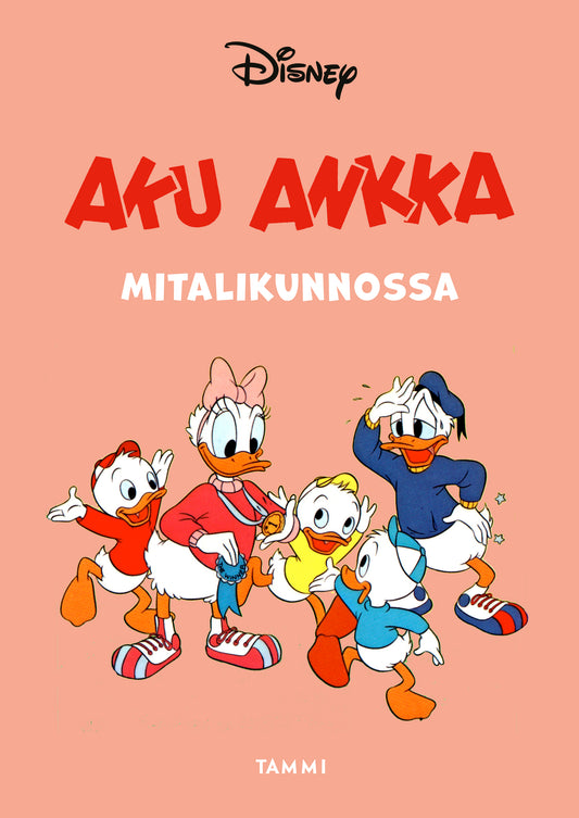 Etukansi. Disney. Aku Ankka mitalikunnossa.