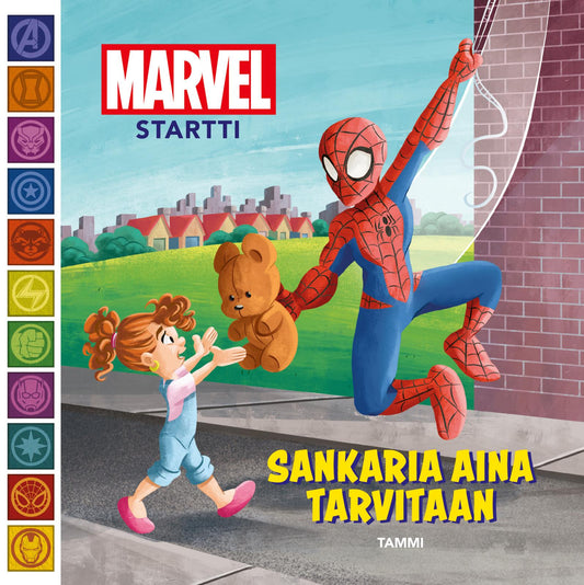 Etukansi. Marvel. Sheila Sweeny Higginson. Jay Fosgitt. Marvel Startti. Sankaria aina tarvitaan.