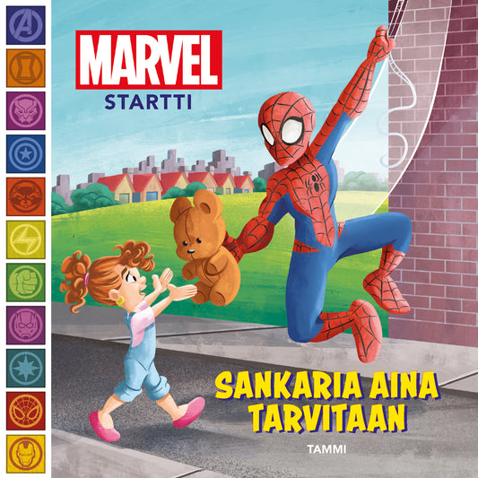 Etukansi. Marvel. Sheila Sweeny Higginson. Jay Fosgitt. Marvel Startti. Sankaria aina tarvitaan.