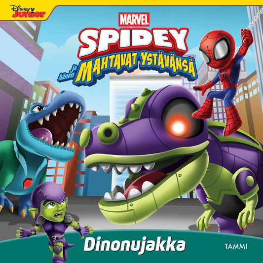 Etukansi. Marvel. Marvel. Spidey ja hänen mahtavat ystävänsä. Dinonujakka.