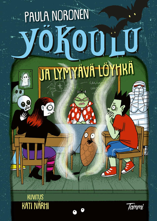 Etukansi. Paula Noronen. Kati Närhi. Yökoulu ja lymyävä löyhkä.