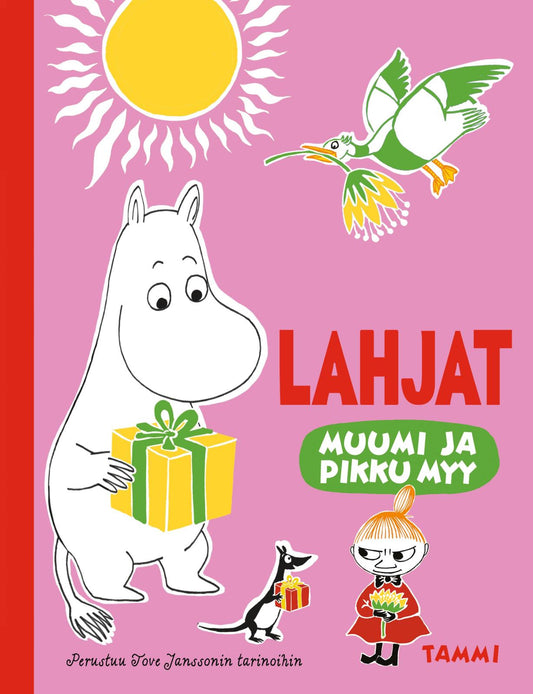 Etukansi. Riina ja Sami Kaarla. Muumi ja Pikku Myy. Lahjat.