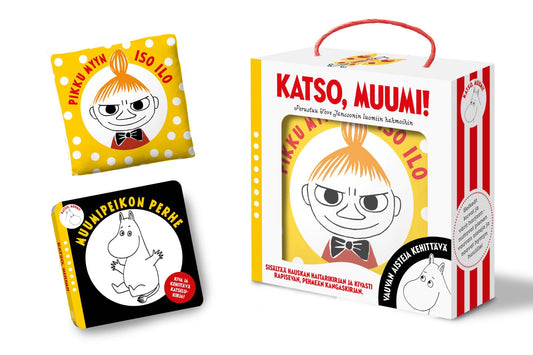 Etukansi. Riina ja Sami Kaarla. Katso, Muumi! Vauvan ensikirjat.