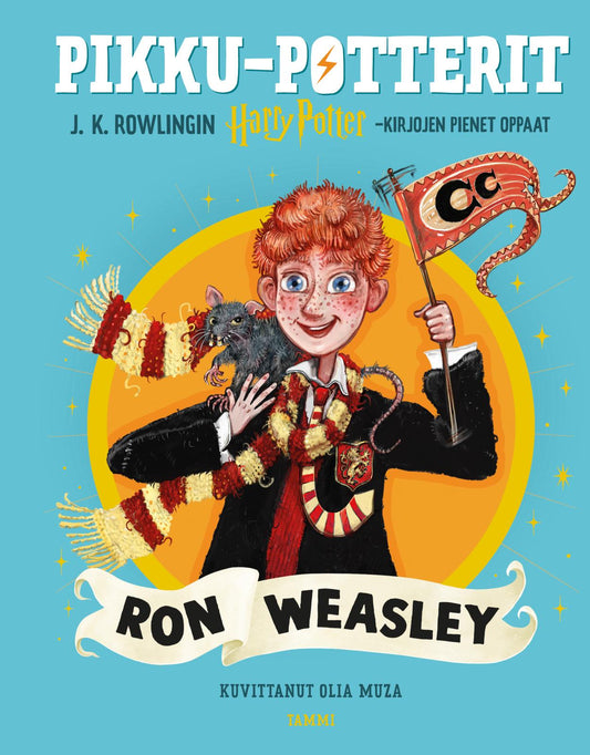 Etukansi. J.K. Rowling. Natalie Smillie. Pikku-Potterit. Ron Weasley.