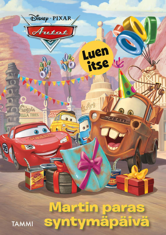 Etukansi. Disney. Melissa Lagonegro. Disney Pixar Autot. Martin paras syntymäpäivä. Luen itse.
