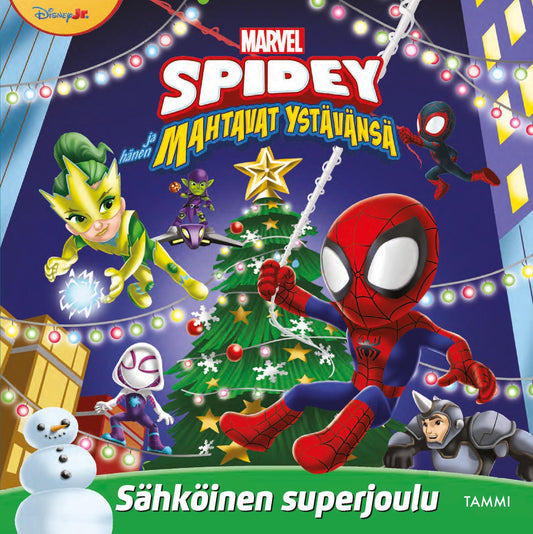 Etukansi. Marvel. Marvel. Spidey ja hänen mahtavat ystävänsä. Sähköinen superjoulu.