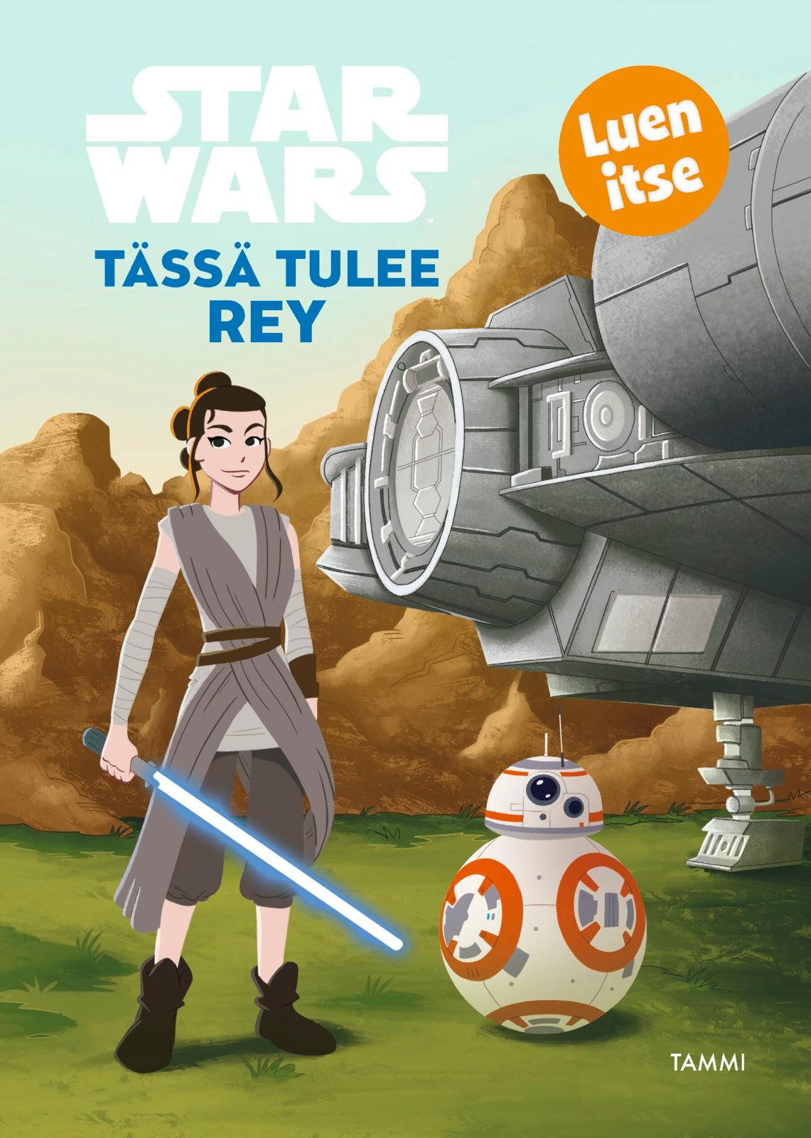 Star Wars. Tässä tulee Rey. Luen itse