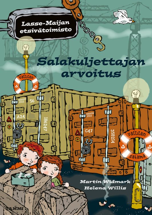 Etukansi. Martin Widmark. Helena Willis. Salakuljettajan arvoitus. Lasse-Maijan etsivätoimisto.
