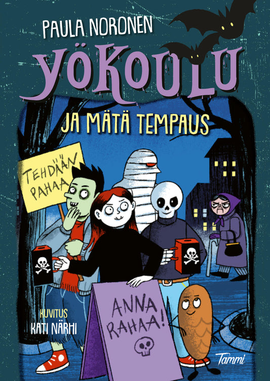 Etukansi. Paula Noronen. Kati Närhi. Yökoulu ja mätä tempaus.