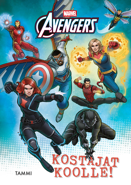 Etukansi. Marvel. Devin Taylor. Marvel. Avengers. Kostajat koolle!.