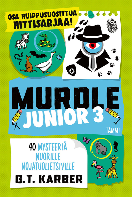 Etukansi. G. T.  Karber. Murdle Junior 3.