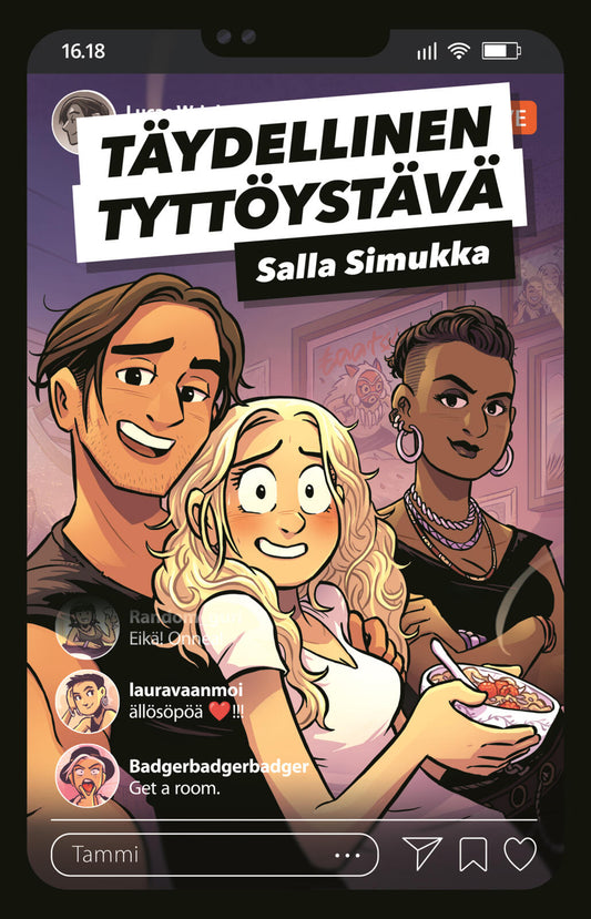 Etukansi. Salla Simukka. Täydellinen tyttöystävä.