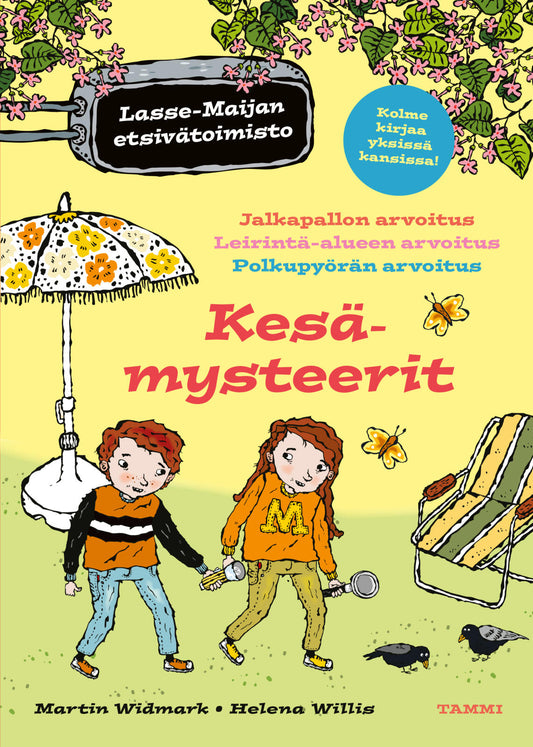 Etukansi. Martin Widmark. Helena Willis. Lasse-Maijan etsivätoimisto. Kesämysteerit.