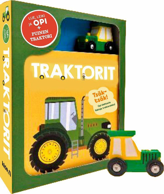 Etukansi. Sally Payne. Traktorit.