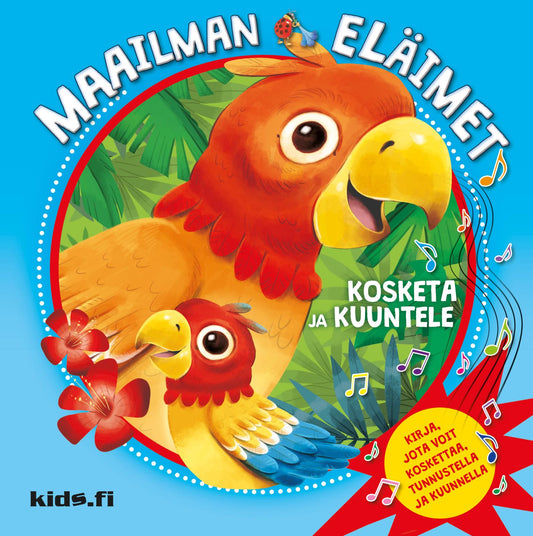 Etukansi. Tony Wolf. Maailman eläimet - Kosketa ja kuuntele.