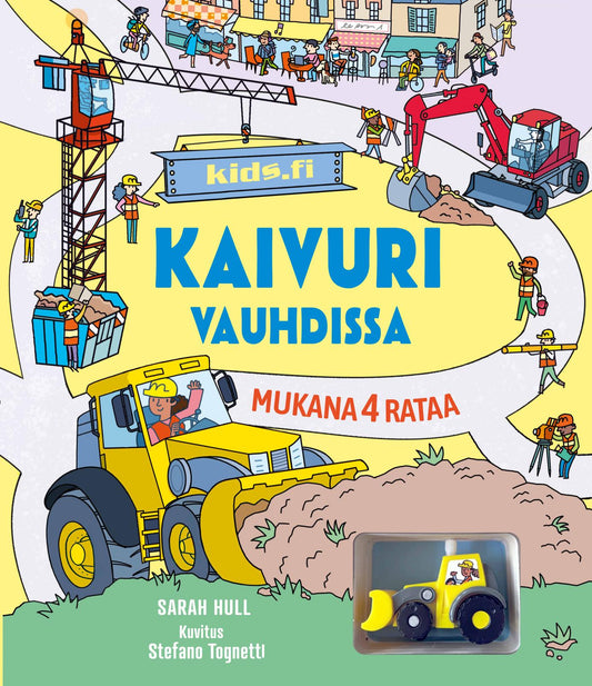 Etukansi. Usborne Publishing House. Kaivuri vauhdissa.