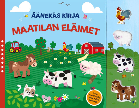 Etukansi. Globe Publishing. Maatilan eläimet - Äänekäs kirja.