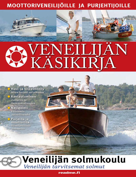 Etukansi. Yrjö Klippi. Juha Aromaa. Pyry Klippi. Veneilijän käsikirja.