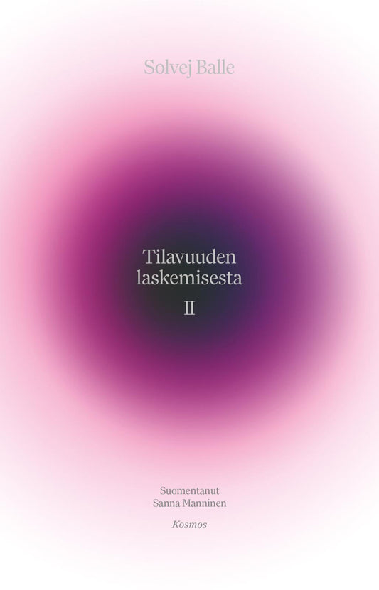 Etukansi. Solvej Balle. Tilavuuden laskemisesta II.