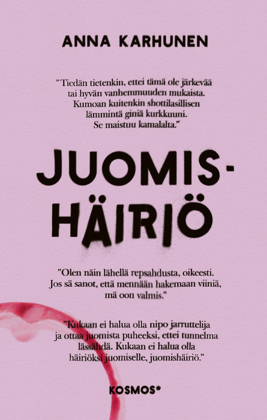 Etukansi. Anna Karhunen. Juomishäiriö.
