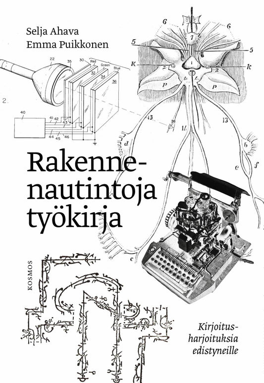 Etukansi. Selja Ahava. Emma Puikkonen. Rakennenautintoja työkirja: Kirjoitusharjoituksia edistyneille.