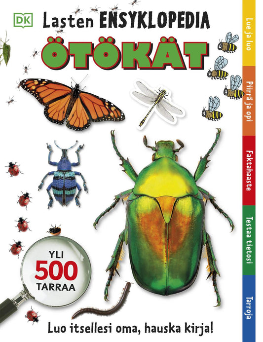 Etukansi. Dorling Kindersley. Ötökät - Lasten ensyklopedia.