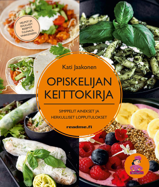 Etukansi. Kati Jaakonen. Opiskelijan keittokirja.