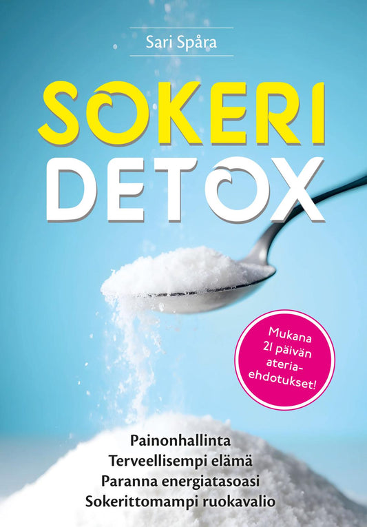 Etukansi. Sari Spåra. Sokeridetox.
