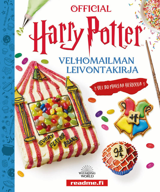 Etukansi. Warner Bros. Entertainment. Harry Potter -  Velhomaailman leivontakirja.