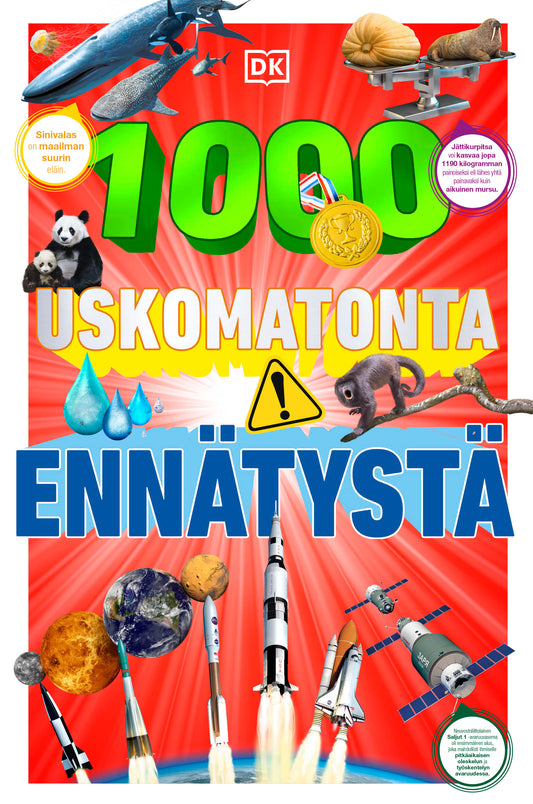 Etukansi. Dorling Kindersley. 1000 uskomatonta ennätystä.