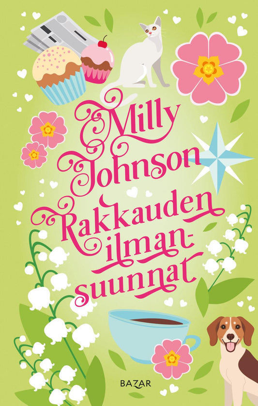 Etukansi. Milly Johnson. Rakkauden ilmansuunnat.
