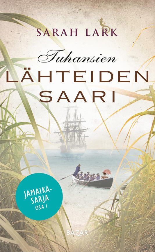 Etukansi. Sarah Lark. Tuhansien lähteiden saari.