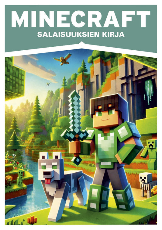 Etukansi. Readme.fi. Minecraft - Salaisuuksien kirja.