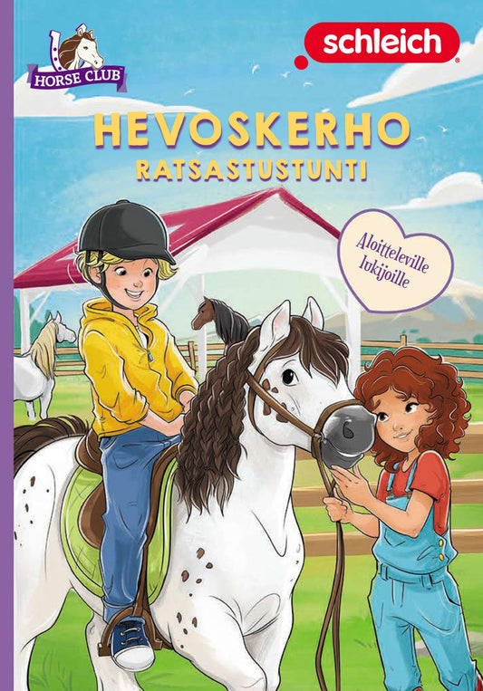Etukansi. Schleich. Stacia Deutch. Hevoskerho - Ratsastustunti.