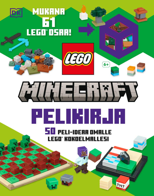 Etukansi. Dorling Kindersley Ltd. LEGO Minecraft - Pelikirja.