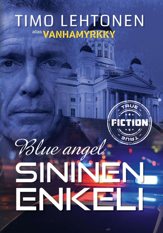 Etukansi. Timo Lehtonen. Blue angel - Sininen enkeli - Vanhamyrkky.