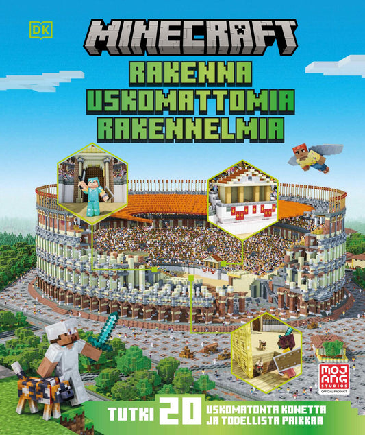 Etukansi. Mojang. Minecraft - Rakenna uskomattomia rakennelmia.