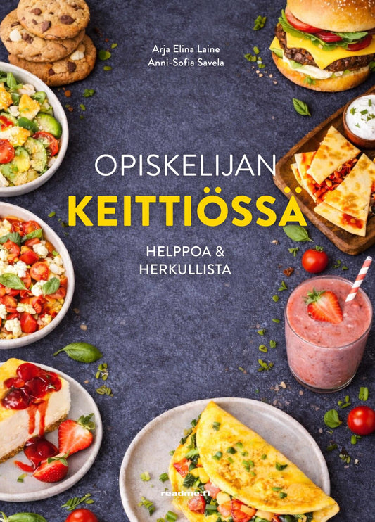 Etukansi. Arja Elina Laine. Opiskelijan keittiössä.