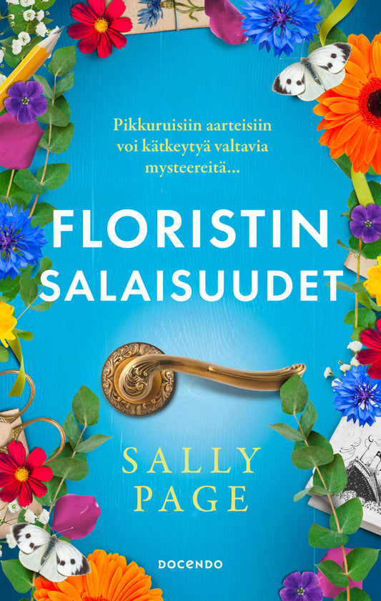 Etukansi. Sally Page. Floristin salaisuudet.
