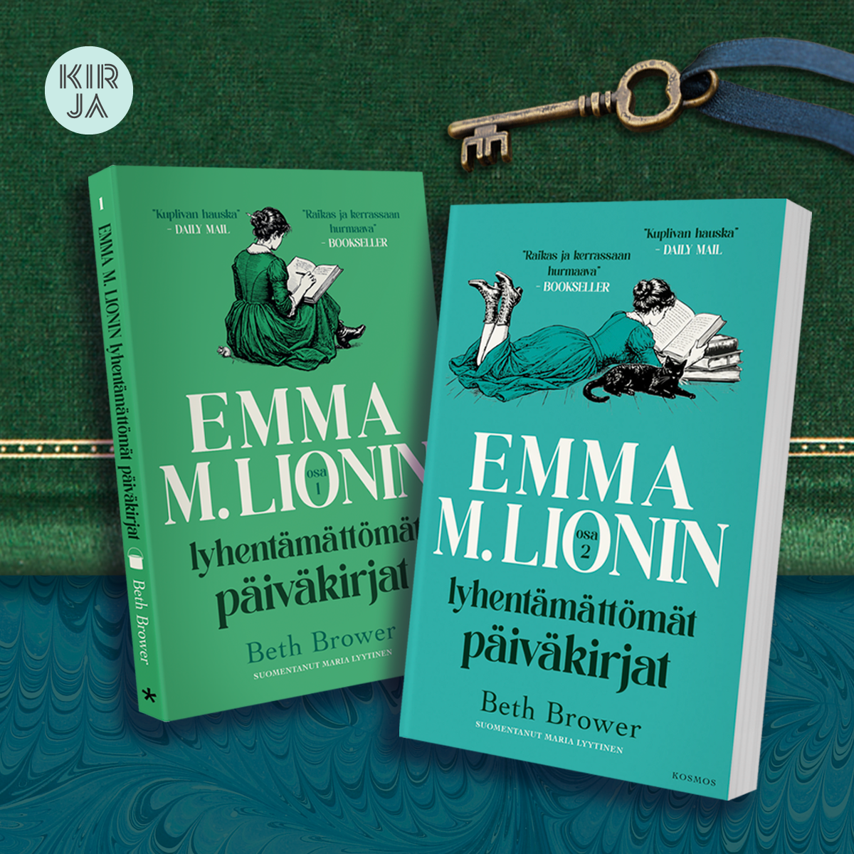 Emma M. Lionin lyhentämättömät päiväkirjat -osat 1 ja 2 -pakettina