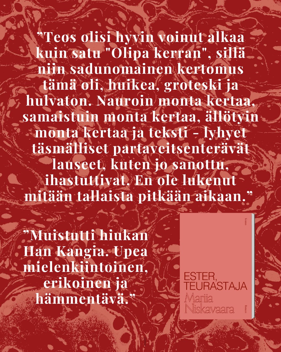 Ester, teurastaja arvioita