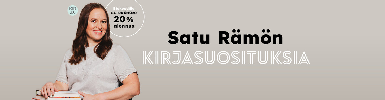 Bannerikuvassa on Satu Rämö ja teksti: "Satu Rämön kirjasuosituksia".