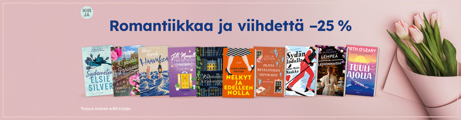 Romantiikkaa ja viihdettä -25 % kampanjabanneri.