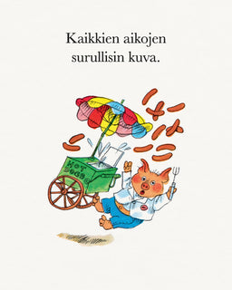 Richard Scarryn Touhula kirjasta kuva Hotdog-vaunusta