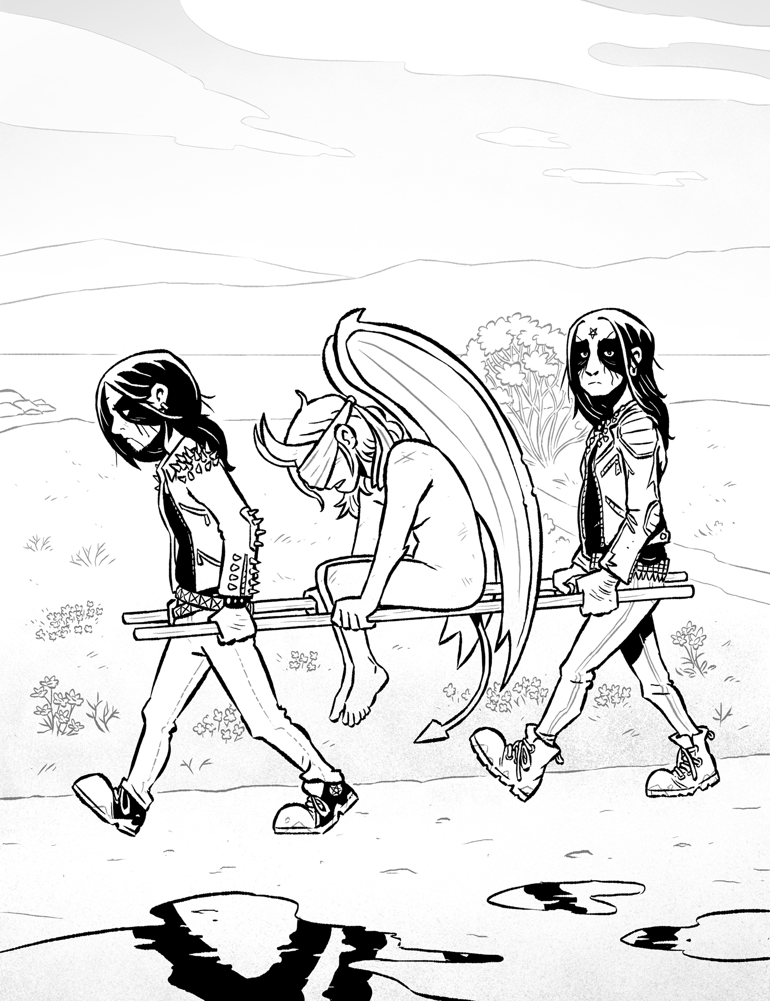 Haavoittunutdemoni kuva kirjasta Dark ateneum