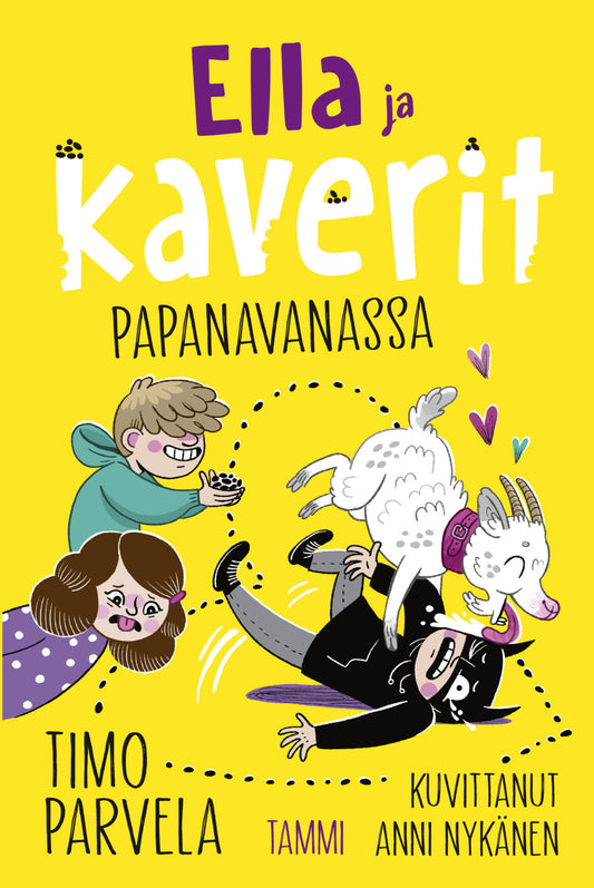 Etukansi. Timo Parvela. Anni Nykänen. Ella ja kaverit papanavanassa.