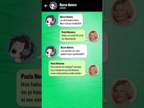 Rasva-Anteron ja Paula Norosen keskustelu